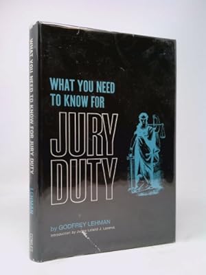 Seller image for What you need to know for jury duty for sale by ThriftBooksVintage