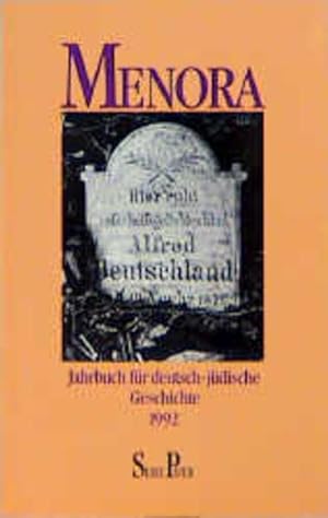 Bild des Verkufers fr Menora: Jahrbuch fr deutsch-jdische Geschichte 1992 (Piper Taschenbuch) zum Verkauf von Gerald Wollermann