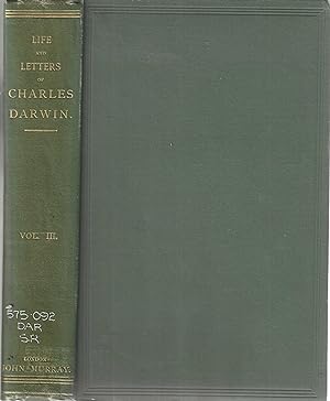 Image du vendeur pour The Life and Letters of Charles Darwin, Volume 3 mis en vente par Tinakori Books