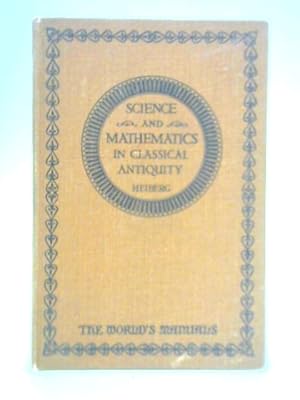 Image du vendeur pour Mathematics and Physical Science in Classical Antiquity - II mis en vente par World of Rare Books