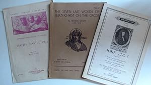 Seller image for Early Vocal Music:Panis Angelicus (Palestrina), The Seven Last Words of Jesus Christ on the Cross (Schutz) & Awake,Awake,my Lyre (Blow) for sale by Goldstone Rare Books