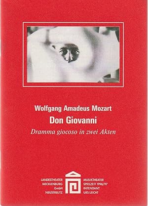 Bild des Verkufers fr Programmheft Wolfgang Amadeus Mozart DON GIOVANNO Premiere 8. Mrz 1997 Spielzeit 1996 / 97 Heft 6 zum Verkauf von Programmhefte24 Schauspiel und Musiktheater der letzten 150 Jahre