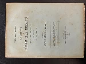 Elementi di filosofia della matematica nei riguardi didascalici. Fascicolo 2. Appunti di logica d...