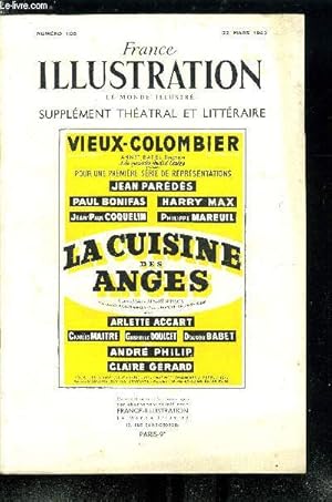 Seller image for France illustration, le monde illustr, supplment thatral et littraire n 103 - La cuisine des anges, comdie en trois actes d'Albert Husson (prix tristan Bernard 1952) for sale by Le-Livre