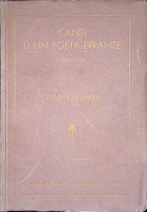 Canti di un poeta errante. Nove collane di sonetti 1898-1933