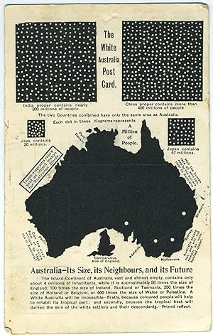 The White Australia Post Card. Australia - Its Size, its Neighbours, and its Future