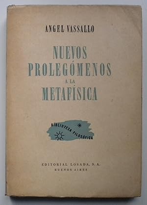 Nuevos prolegómenos a la Metafísica