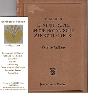 Imagen del vendedor de Einfhrung in die botanische Mikrotechnik. a la venta por Grimbergen Booksellers
