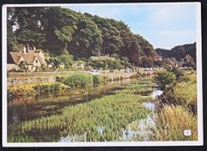 Image du vendeur pour Bibury Postcard Gloucestershire River Coln mis en vente par Postcard Anoraks