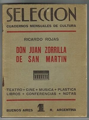 Immagine del venditore per Seleccin. Cuadernos mensuales de cultura. N. 1, Mayo de1933. Ricardo Rojas: Don Juan Zorrilla de San Martn. venduto da La Librera, Iberoamerikan. Buchhandlung