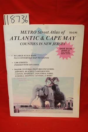 Bild des Verkufers fr Metro Street Atlas of Atlantic & Cape May Counties in New Jersey [Lucy the Elephant on cover] zum Verkauf von Princeton Antiques Bookshop