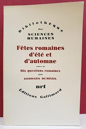 Fêtes romaines d'été et d'automne