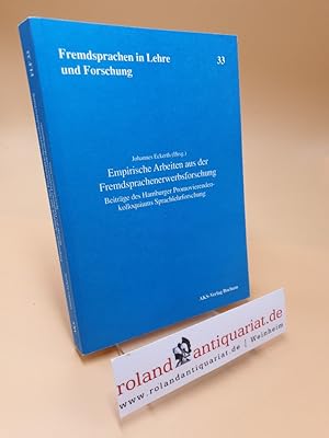 Immagine del venditore per Empirische Arbeiten aus der Fremdsprachenerwerbsforschung ; Beitrge des Hamburger Promovierendenkolloqiums Sprachlehrforschung ; Fremdsprachen in Lehre und Forschung ; Bd. 33 venduto da Roland Antiquariat UG haftungsbeschrnkt