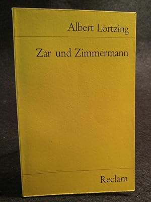 Bild des Verkufers fr Zar und Zimmermann zum Verkauf von ANTIQUARIAT Franke BRUDDENBOOKS
