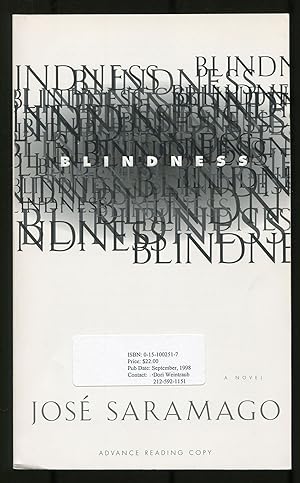 Seller image for Blindness for sale by Between the Covers-Rare Books, Inc. ABAA