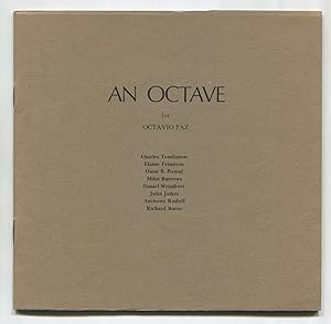 Seller image for An Octave for Octavio Paz for sale by Between the Covers-Rare Books, Inc. ABAA