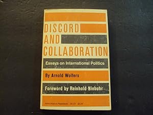 Seller image for Discord And Collaboration sc Arnold Wolfers 1967 Johns Hopkins Paperbacks for sale by Joseph M Zunno