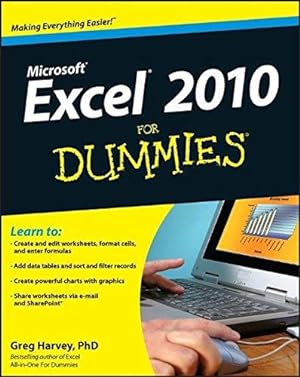 Seller image for Excel 2010 For Dummies (For Dummies (Computers)) for sale by WeBuyBooks