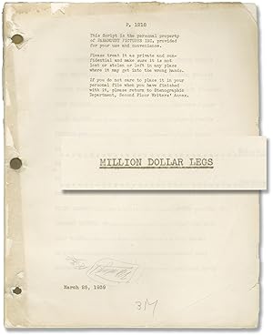 Million Dollar Legs (Original screenplay for the 1939 film)