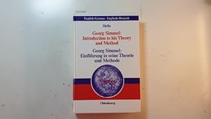 Bild des Verkufers fr Georg Simmel: Einfhrung in seine Theorie und Methode zum Verkauf von Gebrauchtbcherlogistik  H.J. Lauterbach