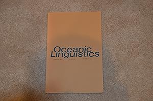 Oceanic Linguistics - volume XIV - number 1 - summer 1975
