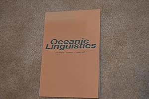 Imagen del vendedor de Oceanic Linguistics - volume 36 - number 1 - june 1997 a la venta por Antiquariat Bcher-Oase