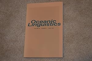 Imagen del vendedor de Oceanic Linguistics - volume 34 - number 1 - june 1995 a la venta por Antiquariat Bcher-Oase