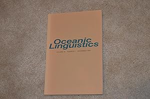 Imagen del vendedor de Oceanic Linguistics - volume 35 - number 2 - december 1996 a la venta por Antiquariat Bcher-Oase