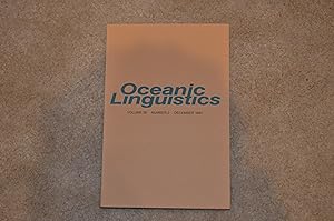 Imagen del vendedor de Oceanic Linguistics - volume 36 - number 2 a la venta por Antiquariat Bcher-Oase