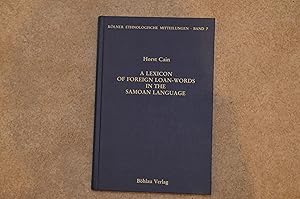 A lexicon of foreign loan - words in the samoan language