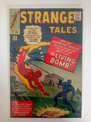 Strange Tales: See the human torch on the brink of doom as he battles. ''The living bomb''. Númer...