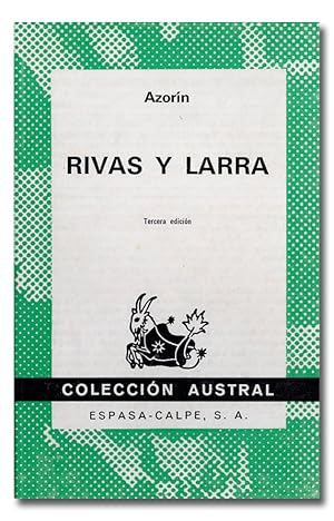 Imagen del vendedor de Rivas y Larra. Razn social del romanticismo en Espaa. a la venta por Librera Berceo (Libros Antiguos)