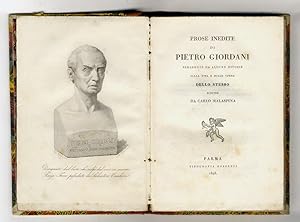 Prose inedite di Pietro Giordani, precedute da alcune notizie sulla vita e sulle opere dello stes...