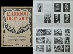 L'AMOUR DE L'ART N°6 1925 CAMBODGE, SALON DES TUILERIES, VLAMINCK, CHAGALL