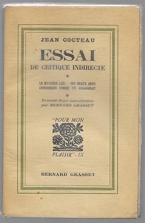Seller image for Essai de critique indirecte. Le mystre lac; Des beaux arts considrs comme un assassinat for sale by Librairie Seigneur
