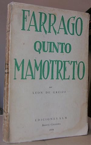 Bild des Verkufers fr FARRAGO - V (quinto) - MAMOTRETO zum Verkauf von LLIBRES del SENDERI