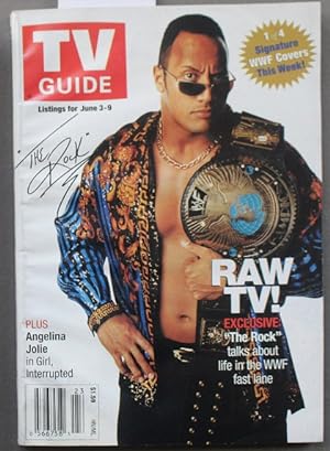 Seller image for TV Guide Canada Magazine June 3-9 2000 WWF WWE The Rock Dwayne Johnson RAW. / Volume 24, No 23, Issue 1223 for sale by Comic World
