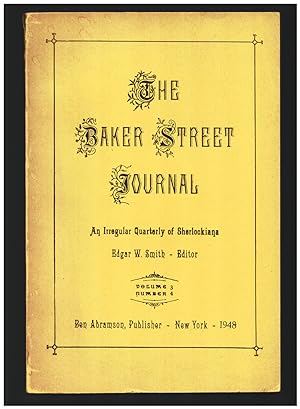 Seller image for The Baker Street Journal: An Irregular Quarterly of Sherlockiana Volume 3 Number 4 for sale by Parigi Books, Vintage and Rare