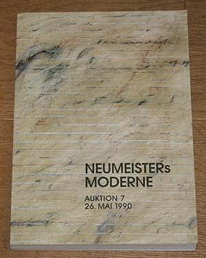 Imagen del vendedor de Neumeisters Moderne: Auktion Kunst des 20. Jahrhunderts. [Mnchener Kunstauktionshaus Auktion 7, 26.5.1990]. a la venta por Antiquariat Gallenberger