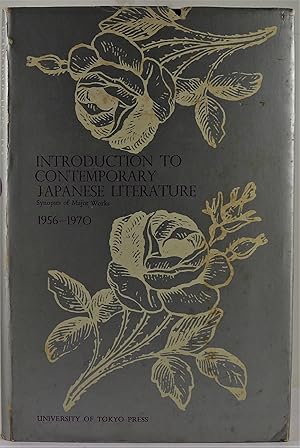 Introduction to Contemporary Japanese Literature Synopses of Major Works 1956-1970