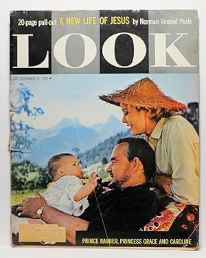 Seller image for LOOK MAGAZINE DECEMBER 24, 1957 (Prince Rainier, Princess Grace and Caroline) for sale by Rose City Books