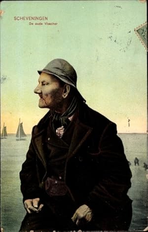 Bild des Verkufers fr Ansichtskarte / Postkarte Scheveningen Den Haag Sdholland, De oude Visscher, Portrait zum Verkauf von akpool GmbH