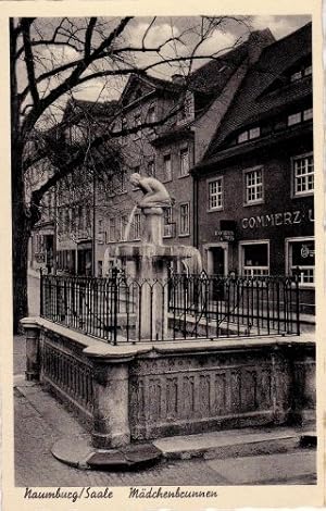 Seller image for Mdchenbrunnen. Ansichtskarte in Photodruck. Rckseite in Kurzschrift beschrieben, abgestempelt Naumburg 25.02.1941. for sale by Antiquariat Heinz Tessin