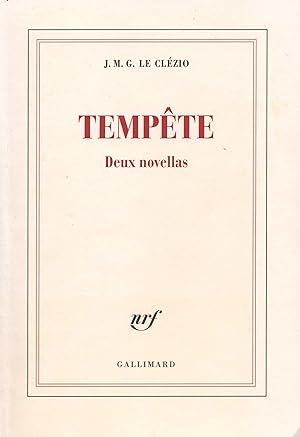 Seller image for Tempte, deux novellas for sale by Bouquinerie "Rue du Bac"