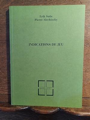 Image du vendeur pour Indications de Jeu. mis en vente par Librairie L'Abac / Gimmic SRL