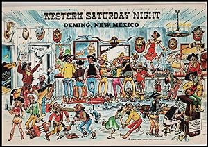 Seller image for Saloon postcard: Western Saturday Night ( Deming, NM ) for sale by Mobyville