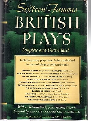 Seller image for Sixteen Famous British Plays (All Complete and Unabridged) for sale by Dorley House Books, Inc.