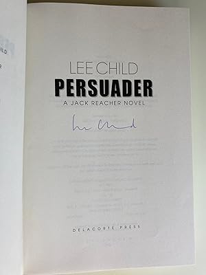 Seller image for Persuader (Signed First Edition, First Printing) for sale by M.S.  Books