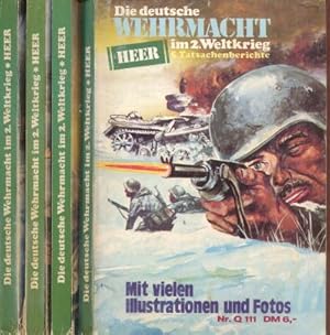 Konvolut: Die deutsche Wehrmacht im 2. Weltkrieg. Heer. 5 Tatsachenberichte. 4 Hefte. Nr. Q111, Q...