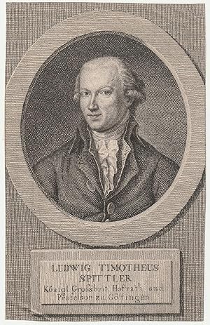 Seller image for Ludwig Timotheus Spittler, Knigl. Grossbrit. Hofrath und Professor zu Gttingen. Kupferstich-Portrt. for sale by Antiquariat Dennis R. Plummer